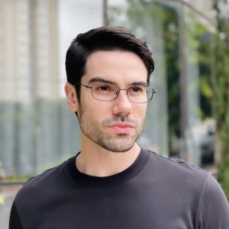 safine com br oculos de grau masculino em titanio oval preto matteo 2