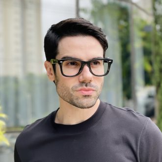 safine com br oculos de grau masculino quadrado preto danilo