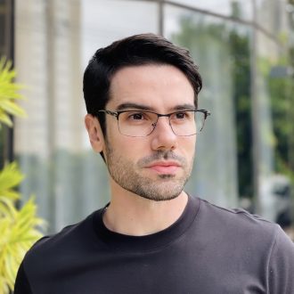 safine com br oculos de grau masculino retangular preto e grafite fabio 3