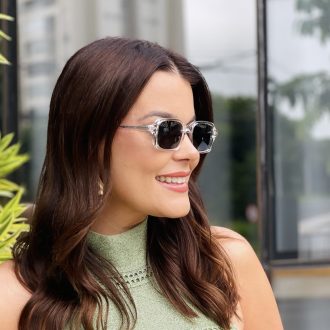 safine com br oculos de sol feminino retangular transparente thassia 2