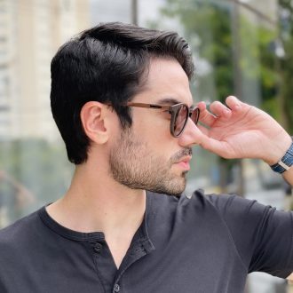 safine com br oculos de sol masculino redondo marrom mario 1