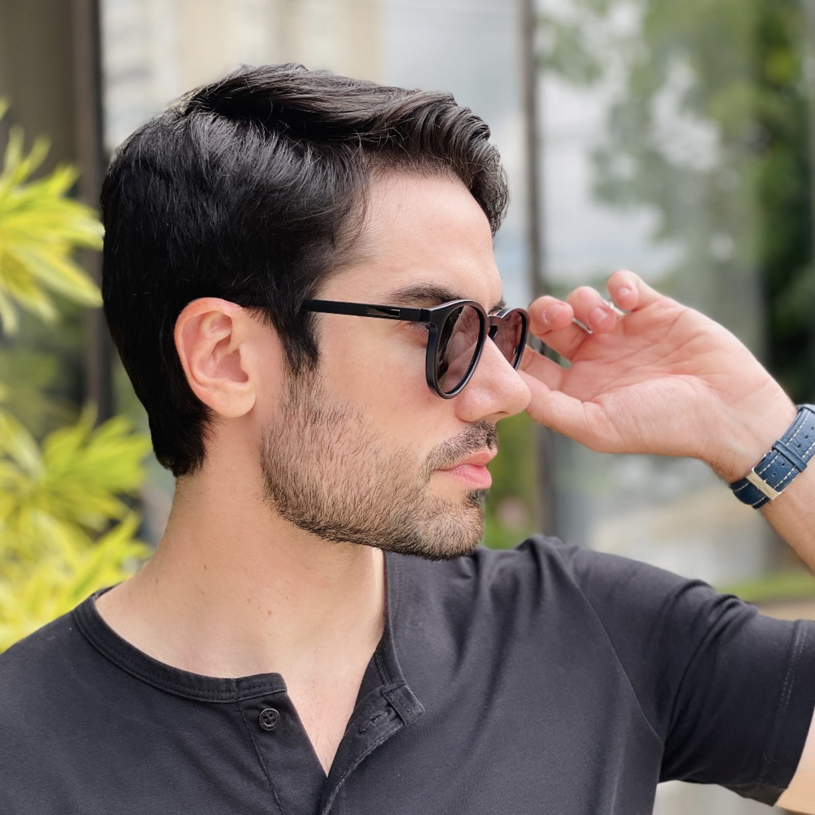 safine com br oculos de sol masculino redondo preto e azul mario 3 safine com br oculos de sol masculino redondo preto e azul mario 3