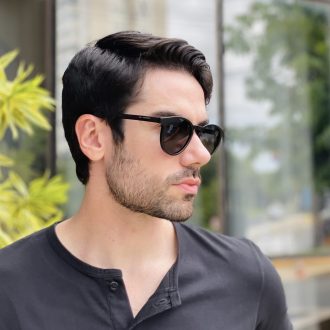 safine com br oculos de sol masculino redondo preto mario 2