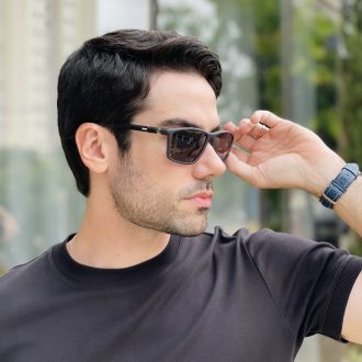 safine com br oculos de sol masculino retangular cinza marcos 3