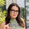 safine com br oculos feminino 2 em 1 clip on gatinho marrom claudia 6