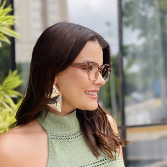 safine com br oculos feminino 2 em 1 clip on gatinho marrom transparente claudia 7