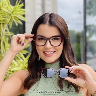 safine com br oculos feminino 2 em 1 clip on gatinho marsala claudia