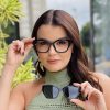 safine com br oculos feminino 2 em 1 clip on gatinho preto claudia 8