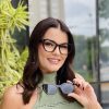 safine com br oculos feminino 2 em 1 clip on gatinho tartaruga claudia 2