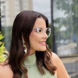 safine com br oculos feminino 2 em 1 clip on gatinho transparente claudia