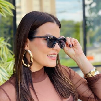 safine com br oculos 2 em 1 clip on hexagonal cinza transparente dulce 10