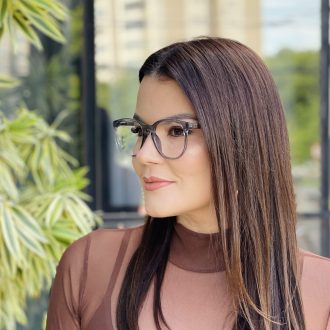 safine com br oculos 2 em 1 clip on hexagonal cinza transparente dulce 6