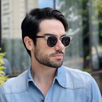 safine com br oculos 2 em 1 clip on masculino hexagonal cinza juliano 3 0 35