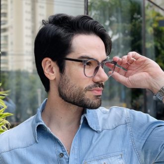 safine com br oculos 2 em 1 clip on masculino hexagonal cinza juliano 3 0 6