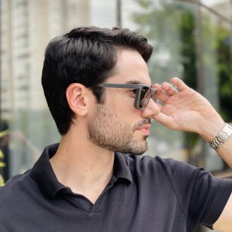 safine com br oculos 2 em 1 clip on masculino quadrado cinza arthur 1