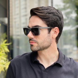 safine com br oculos 2 em 1 clip on masculino quadrado cinza arthur 2