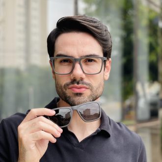 safine com br oculos 2 em 1 clip on masculino quadrado cinza arthur 3