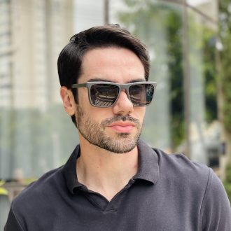safine com br oculos 2 em 1 clip on masculino quadrado cinza arthur