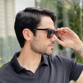 safine com br oculos 2 em 1 clip on masculino quadrado grafite arthur 1