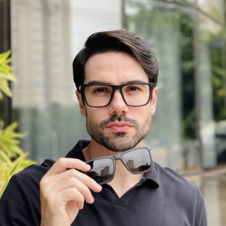 safine com br oculos 2 em 1 clip on masculino quadrado grafite arthur 3