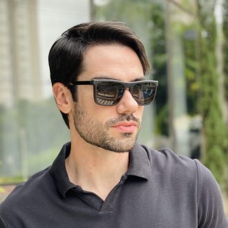 safine com br oculos 2 em 1 clip on masculino quadrado grafite arthur