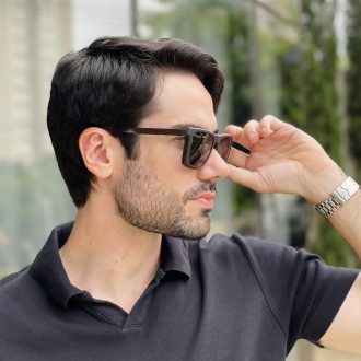 safine com br oculos 2 em 1 clip on masculino quadrado marrom arthur 1