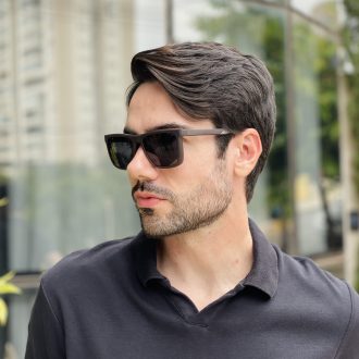 safine com br oculos 2 em 1 clip on masculino quadrado marrom arthur 2