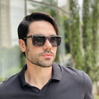 safine com br oculos 2 em 1 clip on masculino quadrado marrom arthur