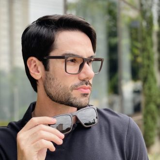safine com br oculos 2 em 1 clip on masculino quadrado marrom arthur 4