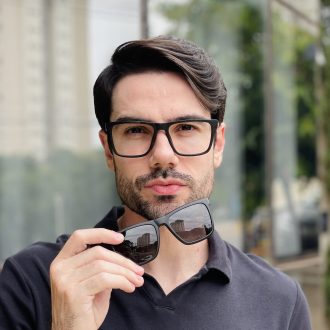 safine com br oculos 2 em 1 clip on masculino quadrado preto arthur 3
