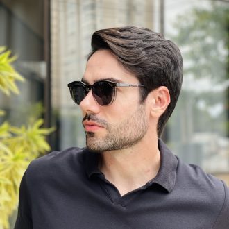 safine com br oculos 2 em 1 clip on masculino redondo cinza mike 2