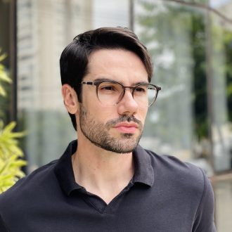 safine com br oculos 2 em 1 clip on masculino redondo cinza mike 7