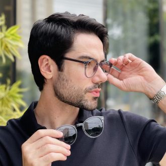 safine com br oculos 2 em 1 clip on masculino redondo cinza paulo 2 0 4