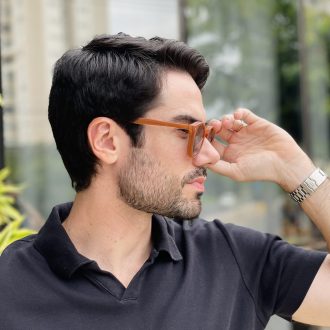 safine com br oculos 2 em 1 clip on masculino redondo marrom fosco paulo 1