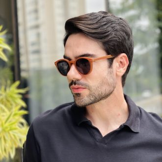 safine com br oculos 2 em 1 clip on masculino redondo marrom fosco paulo 2