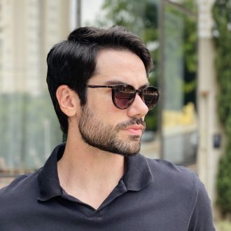 safine com br oculos 2 em 1 clip on masculino redondo marrom otto 2 0 1