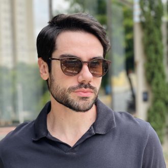 safine com br oculos 2 em 1 clip on masculino redondo marrom otto 2 0 10