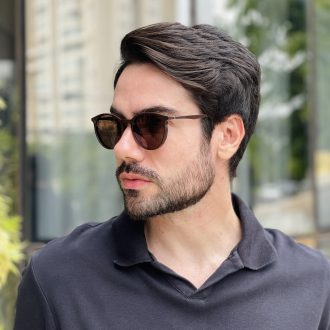 safine com br oculos 2 em 1 clip on masculino redondo marrom otto 2 0 12