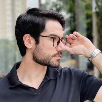 safine com br oculos 2 em 1 clip on masculino redondo marrom otto 2 0 18