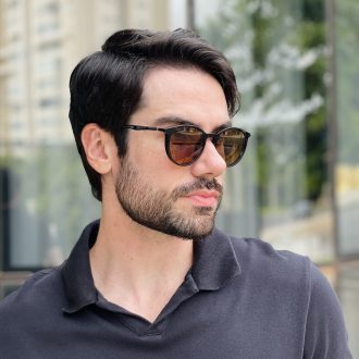 safine com br oculos 2 em 1 clip on masculino redondo marrom otto 2 0 21