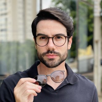 safine com br oculos 2 em 1 clip on masculino redondo marrom otto 2 0 3