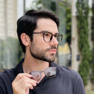 safine com br oculos 2 em 1 clip on masculino redondo marrom otto 2 0 4