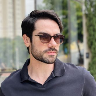 safine com br oculos 2 em 1 clip on masculino redondo marrom rui 4 0 10