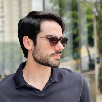 safine com br oculos 2 em 1 clip on masculino redondo marrom rui 4 0 11