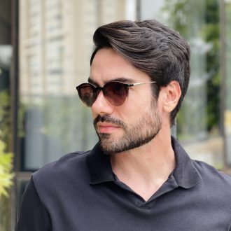 safine com br oculos 2 em 1 clip on masculino redondo marrom rui 4 0 12