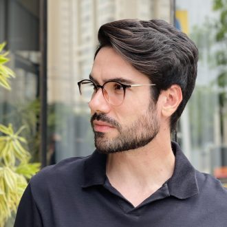 safine com br oculos 2 em 1 clip on masculino redondo marrom rui 4 0 19