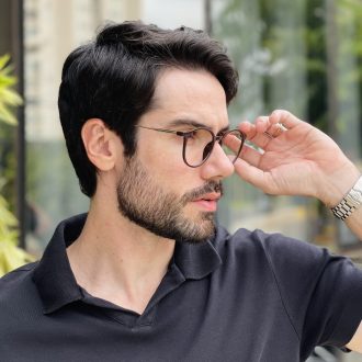 safine com br oculos 2 em 1 clip on masculino redondo marrom rui 4 0 8