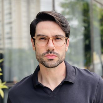 safine com br oculos 2 em 1 clip on masculino redondo marrom transparente mike 6