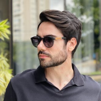 safine com br oculos 2 em 1 clip on masculino redondo preto fosco sergio 12