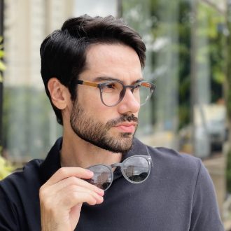 safine com br oculos 2 em 1 clip on masculino redondo preto fosco sergio 14